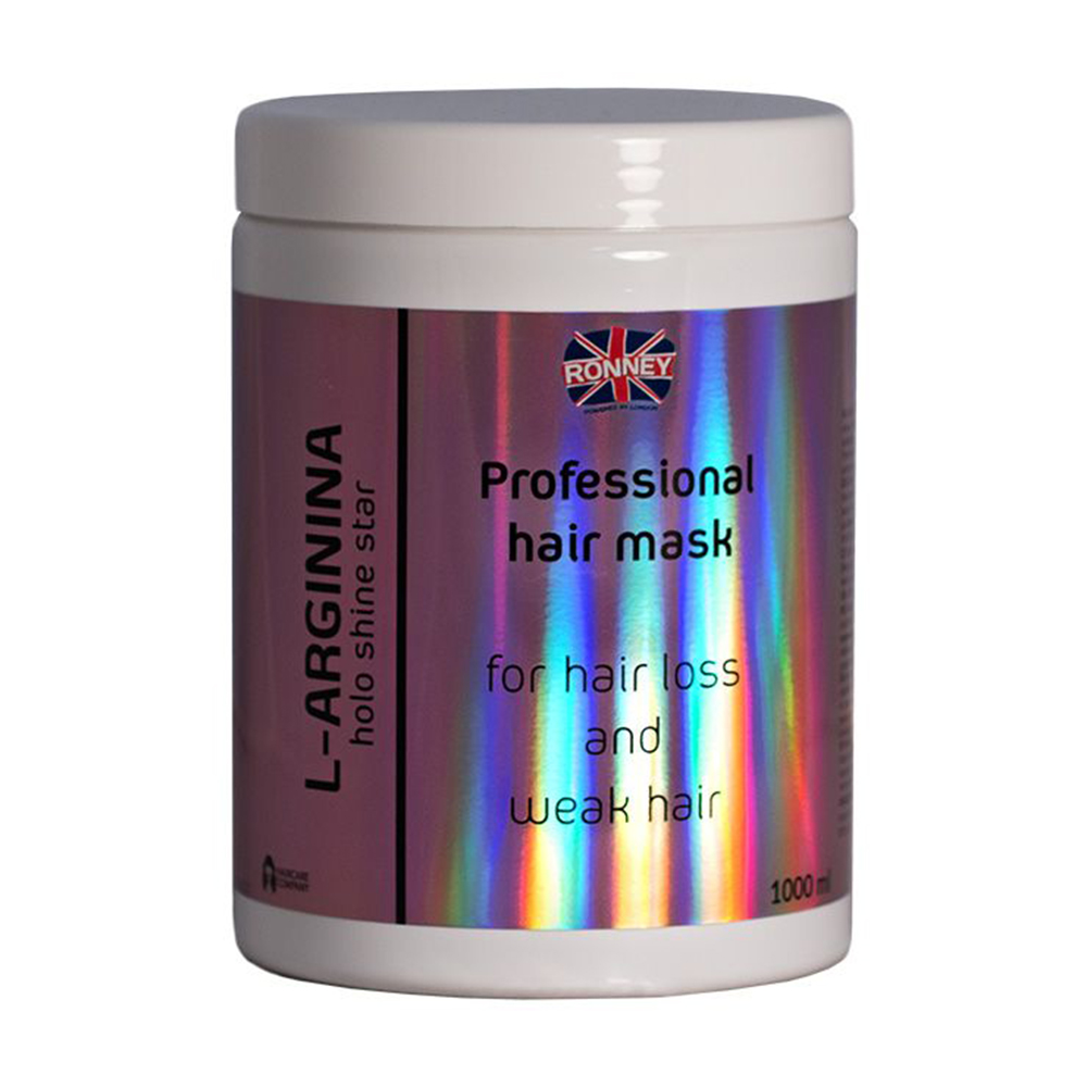 Маска Ronney HoLo Shine Star L-Arginina Mask для ослабленого волосся, проти випадіння, 1 л